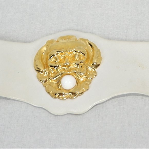 Vintage Judith Leiber Leather Belt with Adorned Li